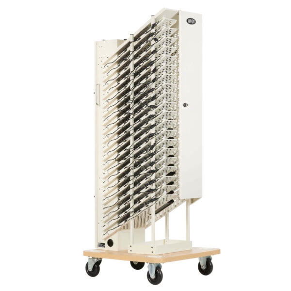 16-Device AC Charging Towers for Chromebooks - Open Frame, White, 2 Pack (32 Devices Total)