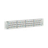 Tripp Lite series 48-Port Cat6 Patch Panel - 4PPoE Compliant, 110/Krone, 568A/B, RJ45 Ethernet, 2U Rack-Mount, White, TAA