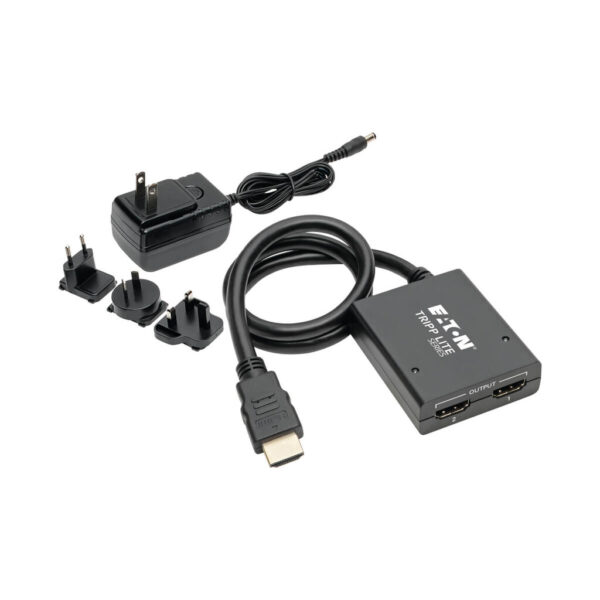 Tripp Lite series 2-Port HDMI Splitter - UHD 4K, International AC Adapter