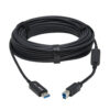 b8859d2273ff69f282e338e9c1f7a5cf Tripp Lite series USB 3.2 Gen 1 Plenum-Rated Fiber Active Optical Cable (AOC) - 5 Gbps, (A to B M/M), Black, 20 m