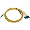 b88c594ad47aca1c350a5fd416311de4 Tripp Lite series 400G Singlemode 9/125 OS2 Switchable Fiber Optic Cable (12F MTP/MPO-APC to 4x Duplex LC/UPC F/M), LSZH, Yellow, 5 m (16.4 ft.)