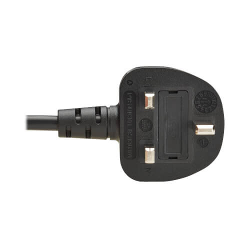 b88fc50a71b6a24ff06cf7d39c5349f8 Tripp Lite series PDU Power Cord, BS 1363 to C13 - 10A, 250V, H05VV-F, 2 m (6.6 ft.), Black