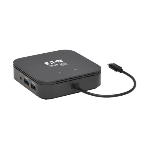 Tripp Lite series Thunderbolt 3 Dual Monitor Docking Station - 8K/30Hz DisplayPort, 4K/60Hz HDMI, USB 3.2 Gen 2, GbE, 60W PD Charging - Black