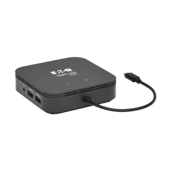Tripp Lite series Thunderbolt 3 Dual Monitor Docking Station - 8K/30Hz DisplayPort, 4K/60Hz HDMI, USB 3.2 Gen 2, GbE, 60W PD Charging - Black