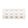 b8d7e5be809cb64b90b7ff01e968fed8 Tripp Lite series Surface-Mount Box for Keystone Jacks - 4 Ports, White, TAA