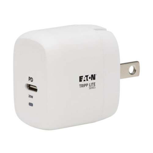 Tripp Lite series Compact 1-Port USB-C Wall Charger - GaN Technology, 20W PD3.0 Charging, White