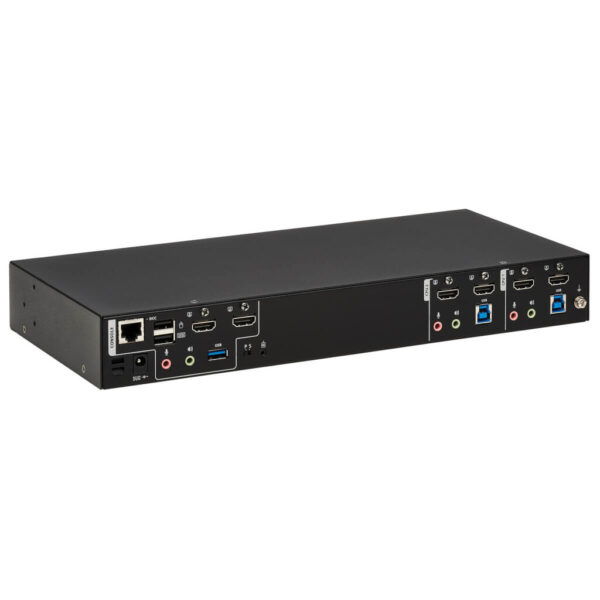Tripp Lite series 2-Port HDMI Dual-Display KVM Switch - 4K 60 Hz, USB 3.2 Gen 1, HDCP 2.2, USB Sharing, TAA - B006-HD2UA2