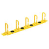 Tripp Lite series Horizontal Cable Manager - Flexible Rings, Yellow, 1U