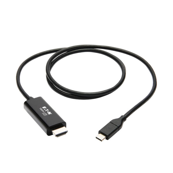 b8f8b5475bfd01ed929004d2b6b322a4 Tripp Lite series USB-C to HDMI Adapter Cable (M/M), 4K 60 Hz, 4:4:4, Thunderbolt 3 Compatible, Black, 3 ft. (0.9 m)