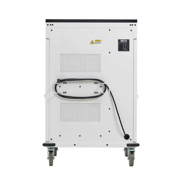 Tripp Lite Safe-IT 36-Device UV Charging Cart for Laptops and Chromebooks, 120V, 5-15P, 10 ft. Cord, Antimicrobial, White - CSC36VACUVC