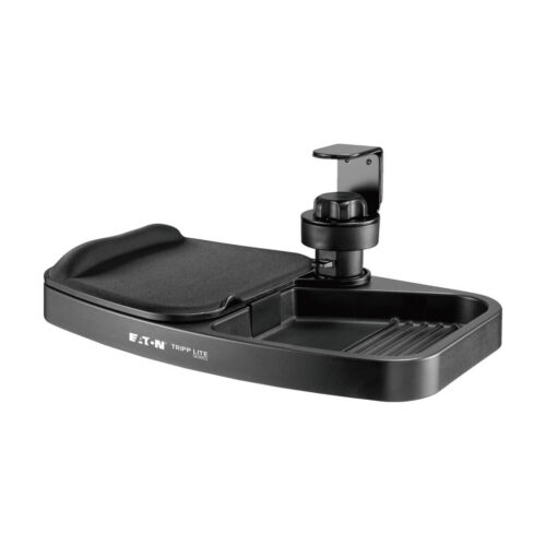 Tripp Lite series Under-Desk Clamp-On Storage Tray with Built-In Mouse Pad and Wrist Rest