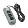 Tripp Lite series Industrial Power Strip, 3-Outlet, 6 ft. (1.8 m) Cord, NEMA 5-15P Plug, Switch Guard