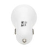 b922f77ecf2bd2c695160501163d1303 Tripp Lite series Dual-Port USB Car Charger - 30W PD Charging, USB-C (18W) & USB-A (12W), USB-C to Lightning Cable, White