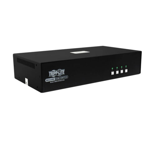 Secure KVM Switch, 4-Port, Dual Head, DisplayPort to DisplayPort, 4K, NIAP PP4.0, Audio, CAC, TAA