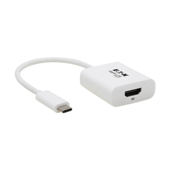 b9e30be1aedb3111174315b7d93fb05b Tripp Lite series USB-C to HDMI Adapter (M/F) - 8K 60 Hz, HDR, 4:4:4, HDCP 2.3, White