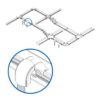 Tripp Lite series Toolless Movable Waterfall Adapter Kit with 48 in. Pipe for Fiber Routing System, 130 mm