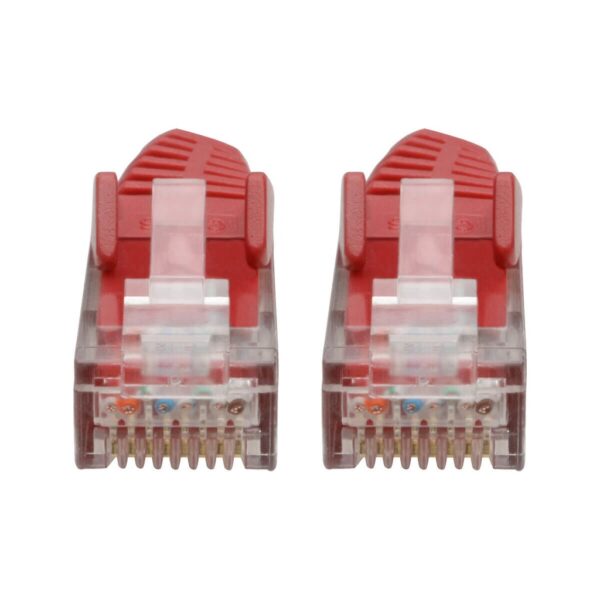Tripp Lite series Cat6 Gigabit Snagless Molded (UTP) Ethernet Cable (RJ45 M/M), PoE, Red, 6-in. (15.24 cm)