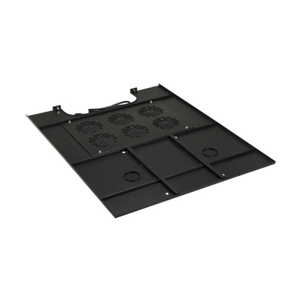 Tripp Lite series SmartRack Roof-Mounted Fan Panel for Wide Rack Enclosure Cabinets - 6 120V Fans, 630 CFM, 5-15P Plug