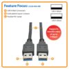 b9f2a9a56fa7aea3f4b063b080cdd07c Tripp Lite series USB 3.0 SuperSpeed A/A Cable (M/M), Black, 3 ft. (0.91 m)