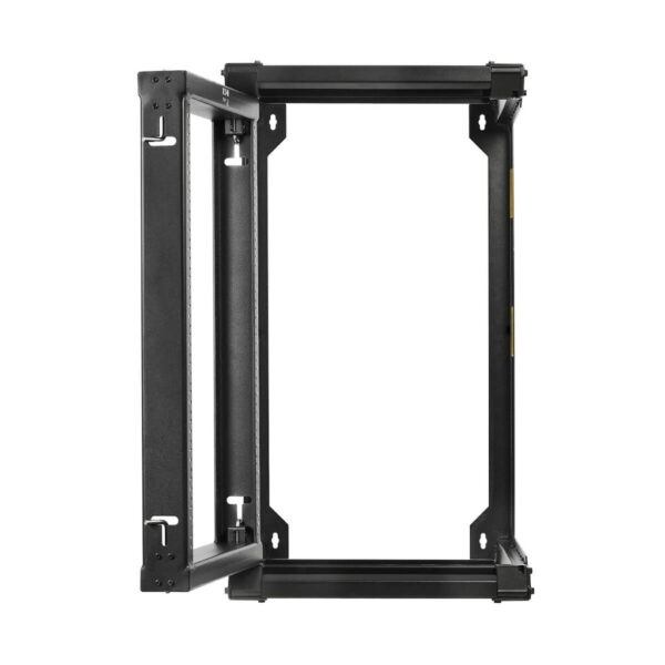 Tripp Lite series SmartRack 16U Wall-Mount 2-Post Open Frame Rack, Hinged Front, Heavy Duty