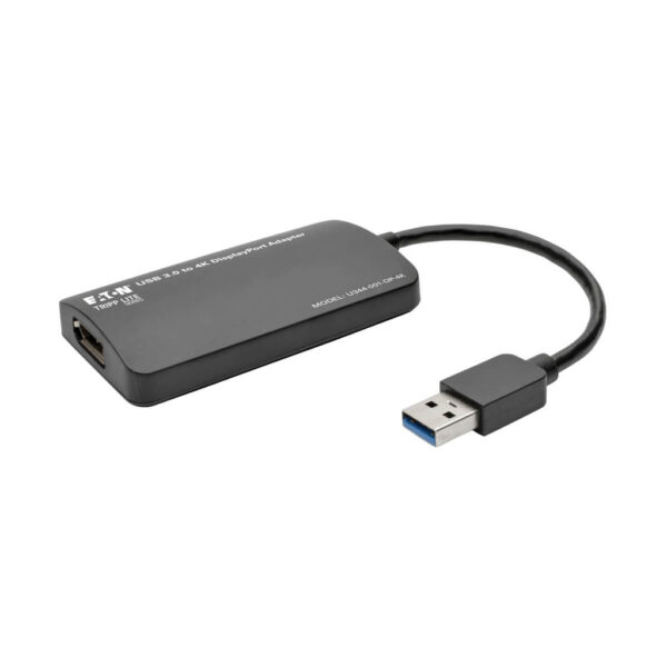 ba3d3d3580b93cfaadae93e9cf159d9a Tripp Lite series USB 3.0 SuperSpeed to 4K DisplayPort Dual-Monitor External Video Graphics Card Adapter, 512 MB SDRAM
