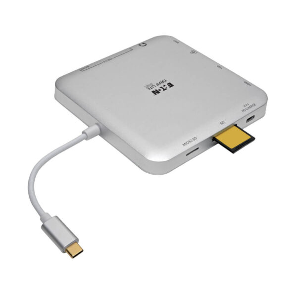 ba8b909c05801d74899692b421526235 Tripp Lite series USB-C Dock, Dual Display - 4K HDMI/mDP, VGA, USB 3.x (5Gbps), USB-A/C Hub, GbE, 60W PD Charging