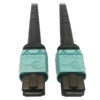 ba904b5da1326878ec0adae826ff31e2-2 Tripp Lite series 400G Multimode 50/125 OM4 Plenum-Rated Fiber Optic Cable, 24F MTP/MPO-PC (F/F), Aqua, 1 m