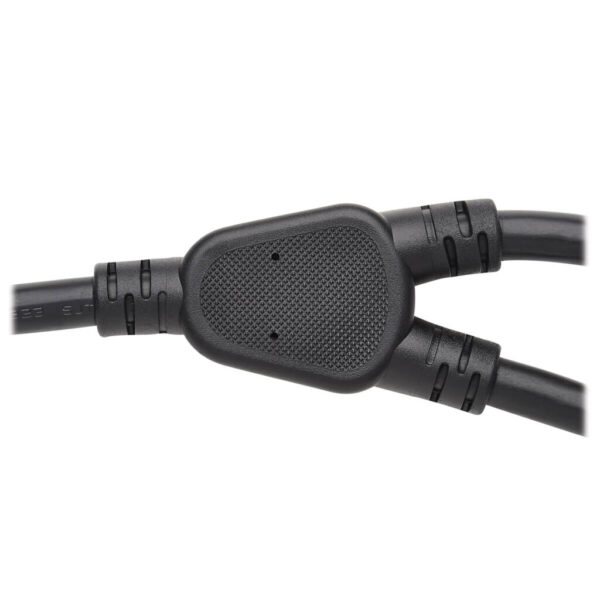 Tripp Lite series Splitter Cable, Heavy-Duty, C20 to 2x C13 - 15A, 100-250V, 14 AWG, 2 ft. (0.61 m), Black