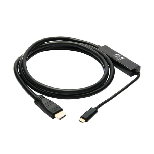 bab2ed2a66c0f094184cbf3ae3324b4a Tripp Lite series USB-C to HDMI Active Adapter Cable (M/M), 4K 60 Hz, 4:4:4, HDCP 2.2, Mid-Cable Adapter, Black, 6 ft. (1.8 m)