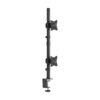 Tripp Lite series Dual Vertical Flat-Screen Desk Stand/Clamp Mount, 15 in. to 27 in. Flat-Screen Displays