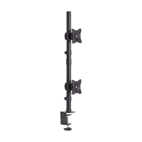 Tripp Lite series Dual Vertical Flat-Screen Desk Stand/Clamp Mount, 15 in. to 27 in. Flat-Screen Displays