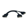 bac90fc0b841e7a5d5db877cce53f189 Tripp Lite series DMS-59 to Dual DVI Splitter Y Cable (M to 2x DVI-I F), 1 ft. (0.31 m)