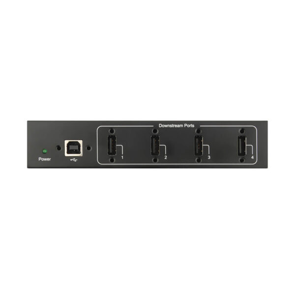 Tripp Lite series 4-Port Industrial-Grade USB 2.0 Hub - 15 kV ESD Immunity, Metal Housing, Wall/DIN Mountable