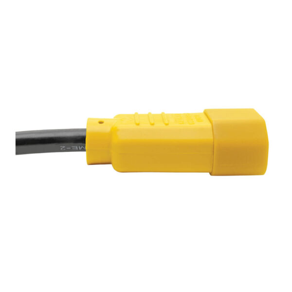 Tripp Lite series Heavy-Duty PDU Power Cord, C13 to C14 - 15A, 250V, 14 AWG, 6 ft. (1.83 m), Yellow Plugs