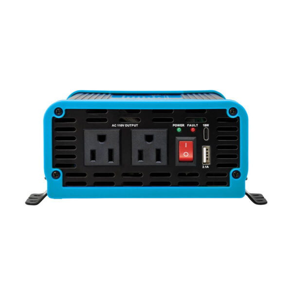 Tripp Lite series 600W Light-Duty Compact Power Inverter - 2x 5-15R, USB Charging, Pure Sine Wave