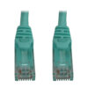 Tripp Lite series Cat6a 10G Snagless Molded UTP Ethernet Cable (RJ45 M/M), PoE, Aqua, 6 in. (15 cm)