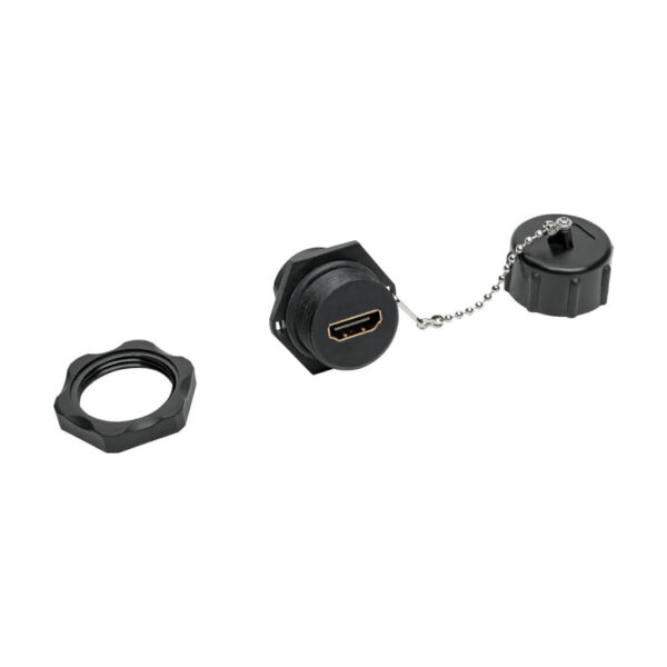 bb98b1024bd67167313976717cda7c6a Tripp Lite series 4K HDMI Coupler with Ethernet (F/F), Industrial High Speed, 4K 60 Hz, HDR, IP68 Rated, Dust Cap, TAA