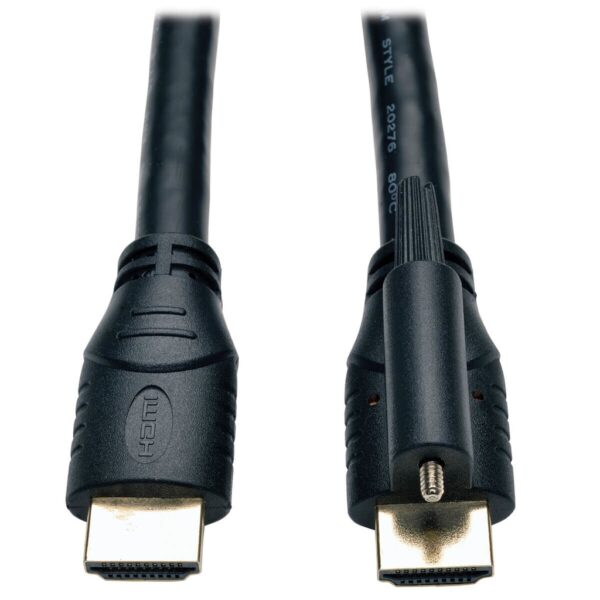 bbccf47d83d20249aea186c715660a9a Tripp Lite series High Speed HDMI Cable with Ethernet and Locking Connector, UHD 4K, 24AWG (M/M), 15 ft. (4.57 m)