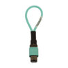 Tripp Lite series Multimode 50/125 OM3 Loopback Fiber Optic Cable Tester (12F MTP/MPO Female), LSZH, Aqua