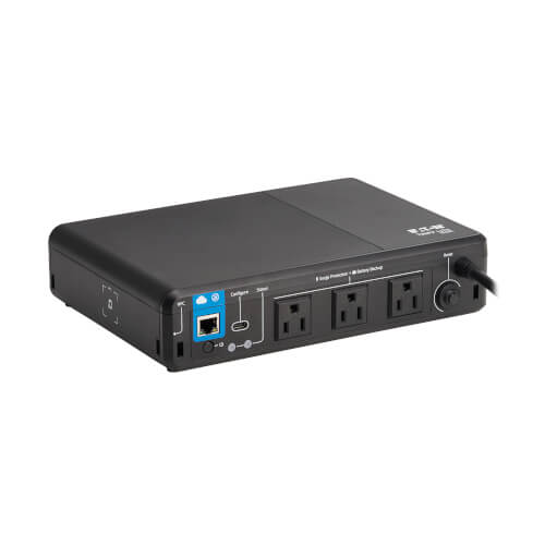 Tripp Lite 350VA 210W 120V Standby Cloud-Connected UPS - 3 NEMA 5-15R Outlets, 5-15P Plug, Desktop - BC350RNC