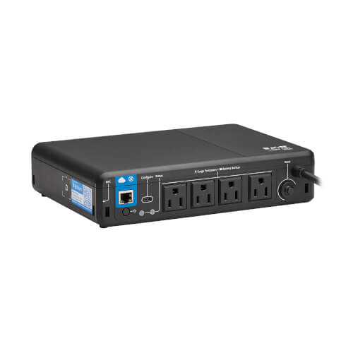Tripp Lite 600VA 300W 120V Standby Cloud-Connected UPS - 4 NEMA 5-15R Outlets, 5-15P Plug, Desktop - BC600RNC