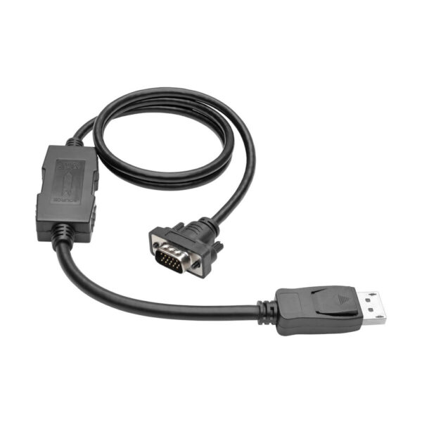 bc679af90d368872eb256dfaa9e958f6 Tripp Lite series DisplayPort 1.2 to VGA Active Adapter Cable (DP with Latches to HD15 M/M), 3 ft. (0.9 m), TAA