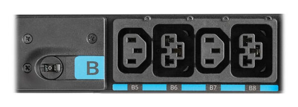 Eaton Universal-Input Metered PDU G4, 208V and 415/240V, 24 Outlets, Input Cable Sold Separately, 0U Vertical