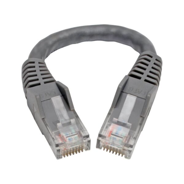 bc991f08c5e1ceb61ea78f28261251eb Tripp Lite series Cat6 Gigabit Snagless Molded (UTP) Ethernet Cable (RJ45 M/M), PoE, Gray, 6-in. (15.24 cm)