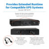 Tripp Lite series 36V Extended Battery Module (EBM) for SmartOnline UPS Systems, 2U Rack/Tower