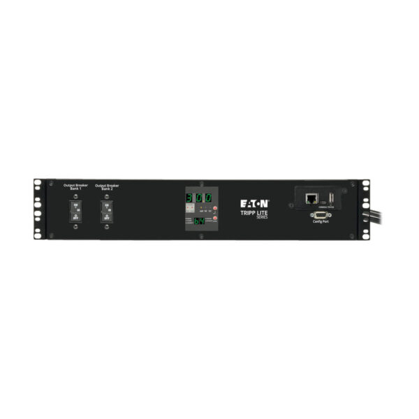 bd1bb60f09fcfe9f6f037214b67df75d Tripp Lite series 5.8kW Single-Phase Switched Automatic Transfer Switch PDU, Two 200-240V L6-30P Inputs, 16-C13 2-C19 & 1 L6-30R Outlet, 2U, TAA
