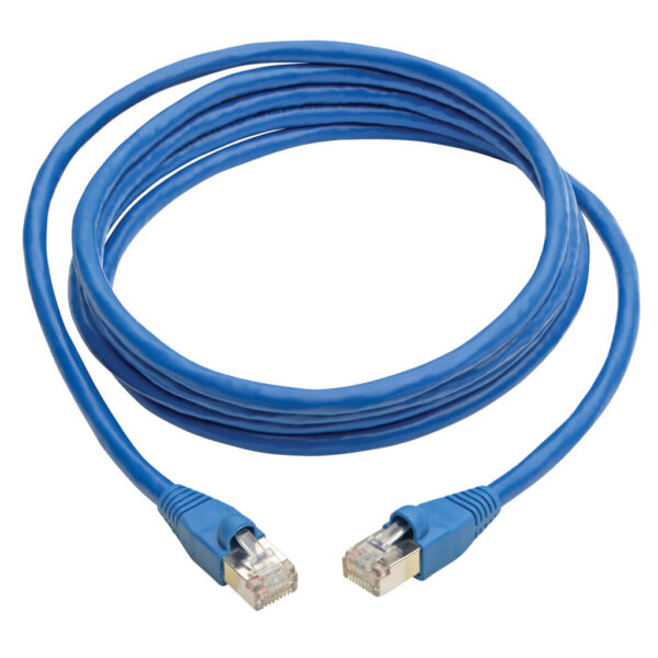 bd2e6857ff5d445d7e20b4eb082eacc1 Tripp Lite series Cat6a 10G Snagless Shielded STP Ethernet Cable (RJ45 M/M), PoE, Blue, 12 ft. (3.66 m)