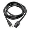 bd6ce9cb363bb3c42e58ceee9154803e Tripp Lite series Computer Power Cord, NEMA 5-15P to C13 - Heavy-Duty, 15A, 125V, 14 AWG, 10 ft. (3.05 m), Black