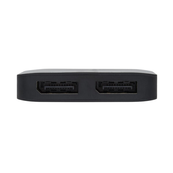 Tripp Lite series USB-C Adapter, Dual Display - 4K 60 Hz DisplayPort, 8K, HDR, 4:4:4, HDCP 2.2, DP 1.4 Alt Mode, Black
