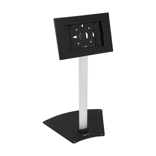 bd9f5a0fe0f0c4faa5b92eb058c33617 Tripp Lite series Secure Tablet Mount Floor Stand, Height-Adjustable, Black/Silver